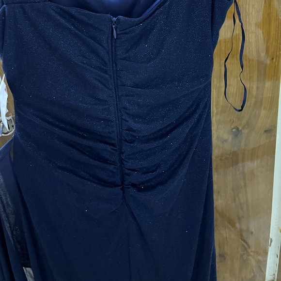 🚨 SALE 🚨 Navy Blue Glitter Gown Dress - size 6P - Picture 14 of 15